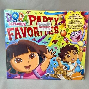 Dora the Explorer Party Favorites CD 16 Songs Bonus Game New Sealed 886973046623